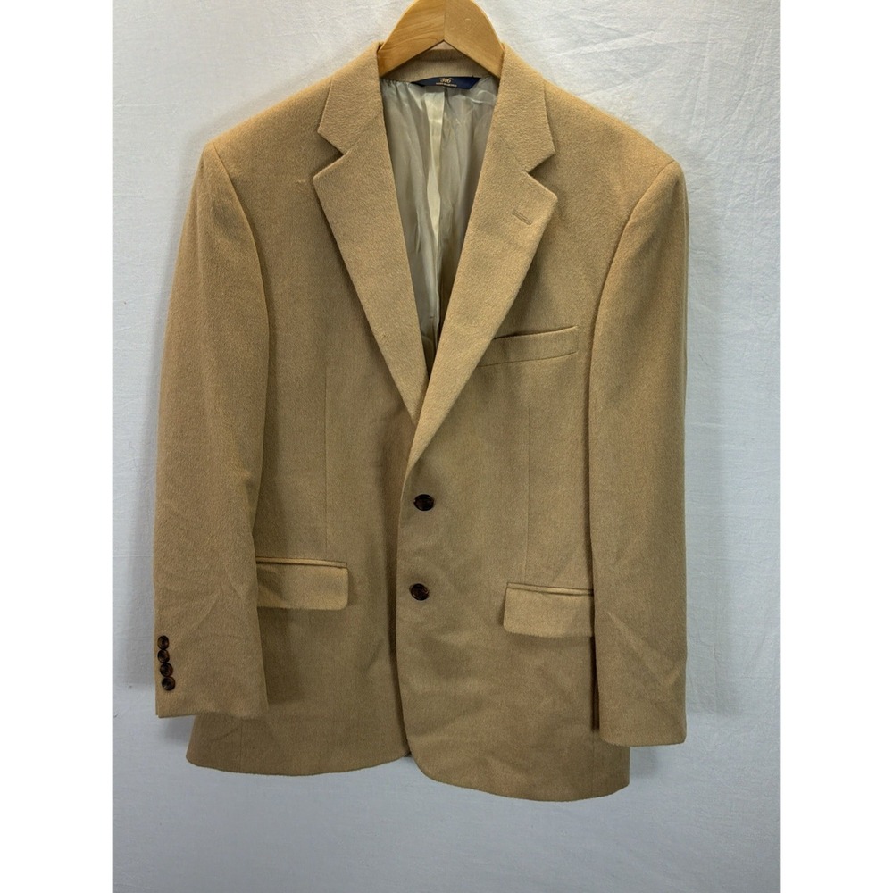Brooks Brothers 346 Men's Tan Blazer 40R 100% Camel Hair Sport Coat Classic